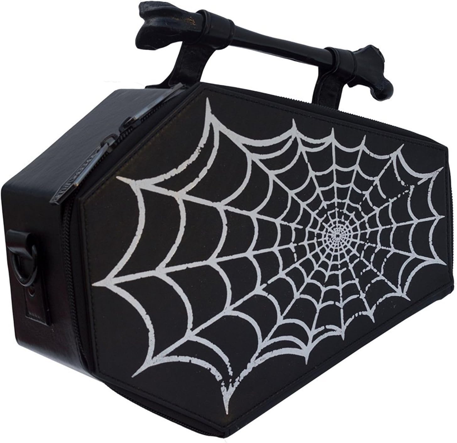 Spiderweb Coffin Purse Spider Web Casket Theme Handbag Kreepsville Halloween