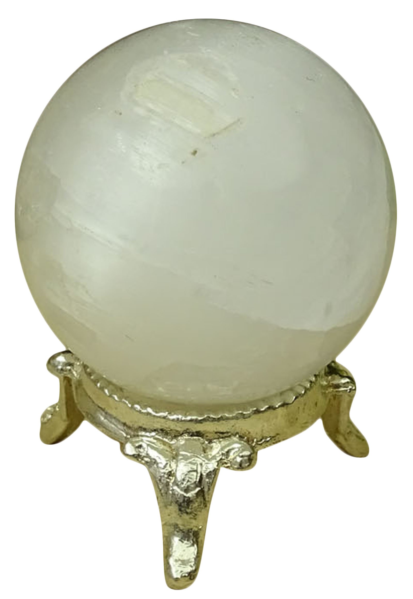 REIKIERA Stone Ball Natural Salenite Stone Gemstone Sphere Energy Crystal Healing Gift