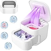 Ultrasonic Retainer Cleaner, Retainer Cleaner Machine for Dentures, Mouth Guards, Braces, Toothbrush Heads, Jewelry with 200M