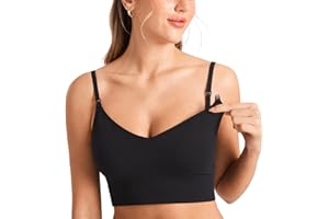 MOMANDA Ribbed Nursing Bras Women's Longline Sleep Breastfeeding Support Seamless Maternity Sports Bra V Neck Wireless