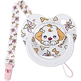 Somniumnight Cute Adult Size Pacifier: Big Shield Paci for Anxiety with Case - Puppy Soft Silicone Large Nipple for Sleep - Binky for Autism