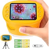 1000X Handheld Digital Microscope for Kids: Pocket Microscope for Stem Toy | Microscope Stent Birthday Gifts for Girls Boys Child - Portable Edu Science Kits Toddler Age 3-6 6-12
