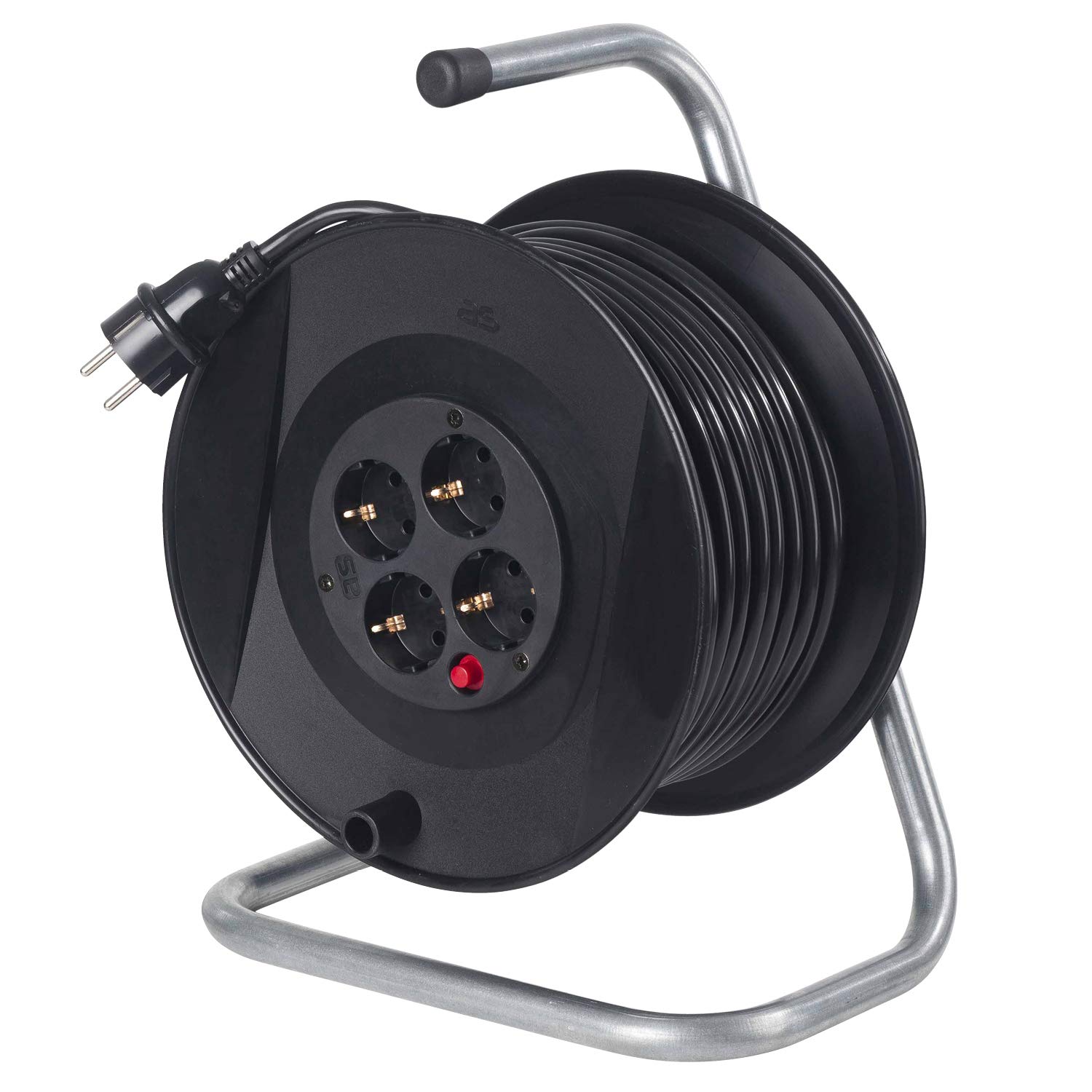 As - Schwabe action safety extension cable, H05VV-F, 3G1.5, black, IP20 indoor use, 11104