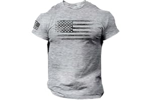 Daoucixia Patriotic Shirts for Men Big and Tall 1776 Funny 4th of July Shirt Crew Neck Short Sleeve T-Shirts Graphic Tees