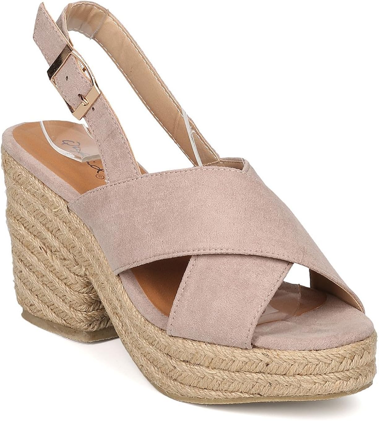 qupid block heel sandals