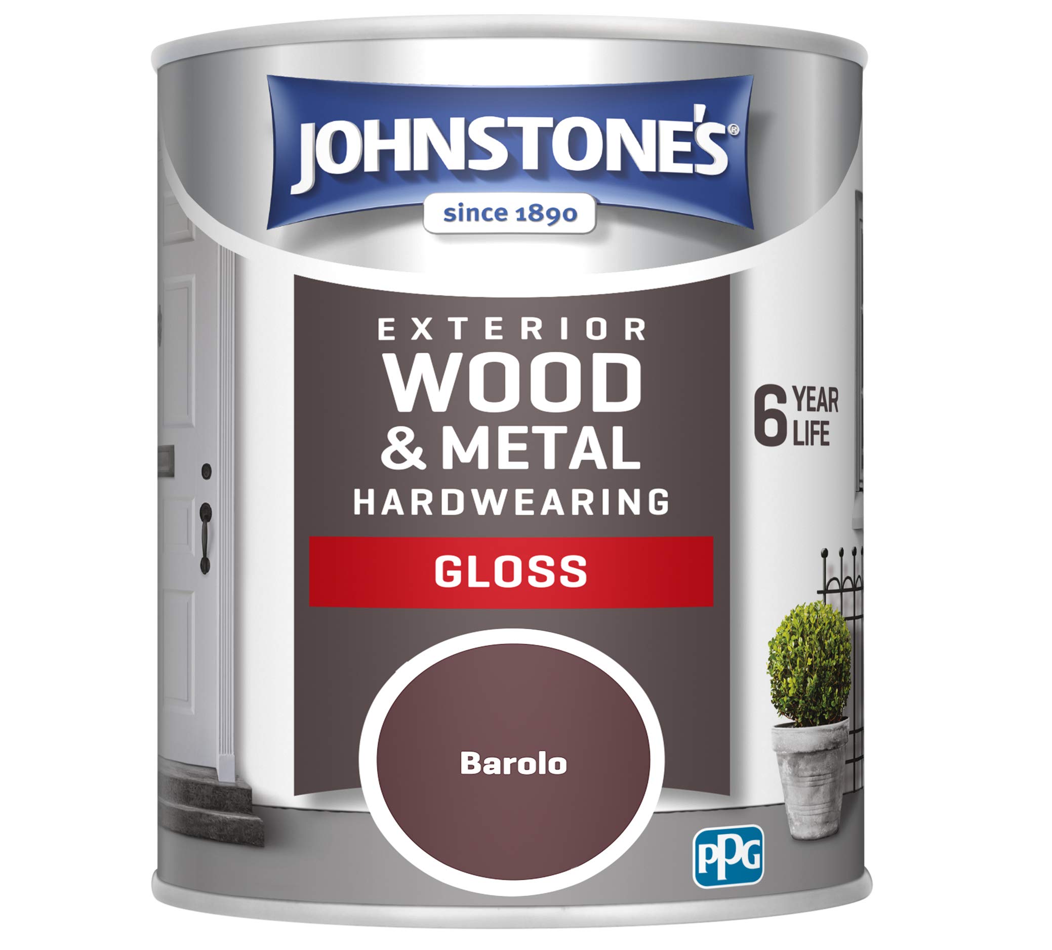 Johnstone's Exterior Hardwearing Gloss - Barolo 750ml