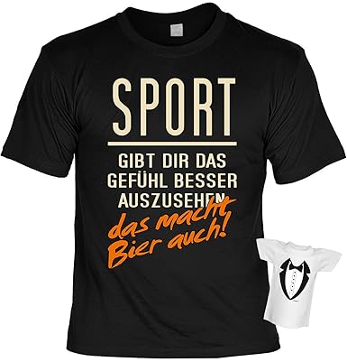 Bier Sprüche Tshirt Lustiges Partyshirt Motiv Alkohol