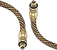 IBRA 2M Master Gold Optical TOSLINK Digital Audio Cable - Suitable for PS3, Sky, Sky HD, LCD, LED, Plasma, Blu-ray, Home Cinema Systems, AV Amps