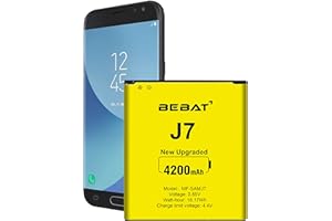 BEBAT Replacement Battery for Samsung Galaxy J7,4200mAh High Capacity New 0 Cycle Lithium Polymer Replacement Battery for Samsung Galaxy J7 2015 J4 2018 J7000 J7009 J7008 J701F J700F