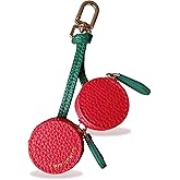 Yaindhi Cherry Keychain - Cute Mini PU Leather Handbag Keychain,Cherry Bag Charms for Women Gifts for Birthday Christmas