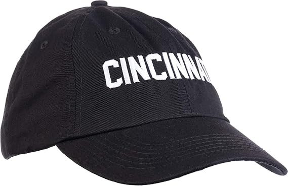 Cincinnati Classic Retro Red Black Blue Ohio City Pride Newport Fan Men Women Dad Hat Cap Black At Amazon Men S Clothing Store