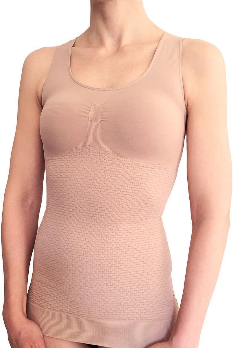 Bioflect® Compression Vest Tank Top - with Bio Ceramic Fibers and Micro-Massage Knit - for Binding, Support and Comfort