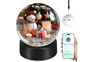 NANSIKE Memory Sphere Ball – Wi-Fi Upload Crystal Video Orb for Custom Photos & Videos – Unique Personalized Gift for Christmas, Wedding, Home Décor