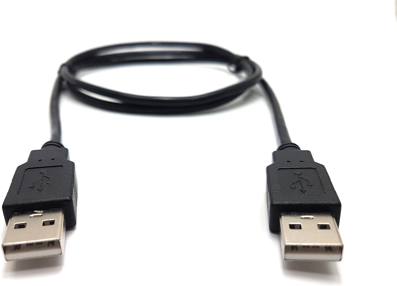 MainCore 1m long long Black USB 2.0 (Male to Male) A to A High-Speed Cable (Available in 0.25m, 0.50m, 1m, 1.5m, 1.8m, 2m, 3m, 5m) (1m)