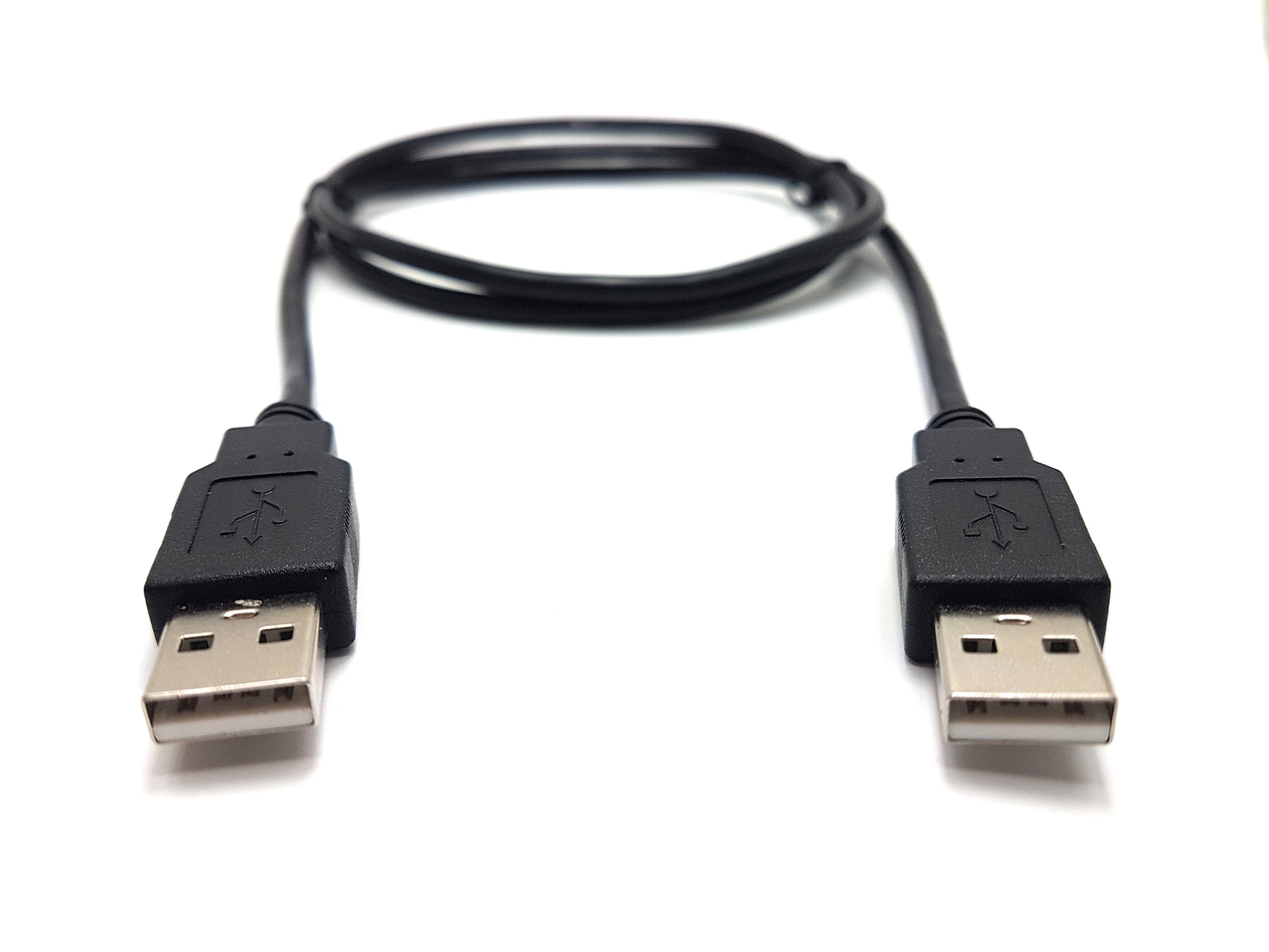 MainCore 1m long long Black USB 2.0 (Male to Male) A to A High-Speed Cable (Available in 0.25m, 0.50m, 1m, 1.5m, 1.8m, 2m, 3m, 5m) (1m)
