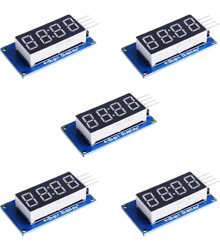 Pack 5 Display De 7 Segmentos, Ánodo Común, Led Rojo, 5161bs | Cuotas