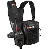Ten4Tec Single Radio Chest Harness &ndash; Walkie Talkie &amp; Two-Way Radio Holder for Wildland Firefighters, Search &amp; Rescue, Linemen and Utility Workers | Adjustable for Men &amp; Women