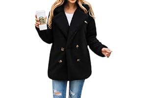 PRETTYGARDEN Women's Fashion Winter Coats Sherpa Fleece Faux Fur Shearling Oversized Trendy Jackets Warm Outerwear Clothing