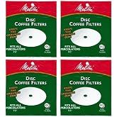 Melitta 3.5 Inch White Disc Coffee Filters (Pack of 4)