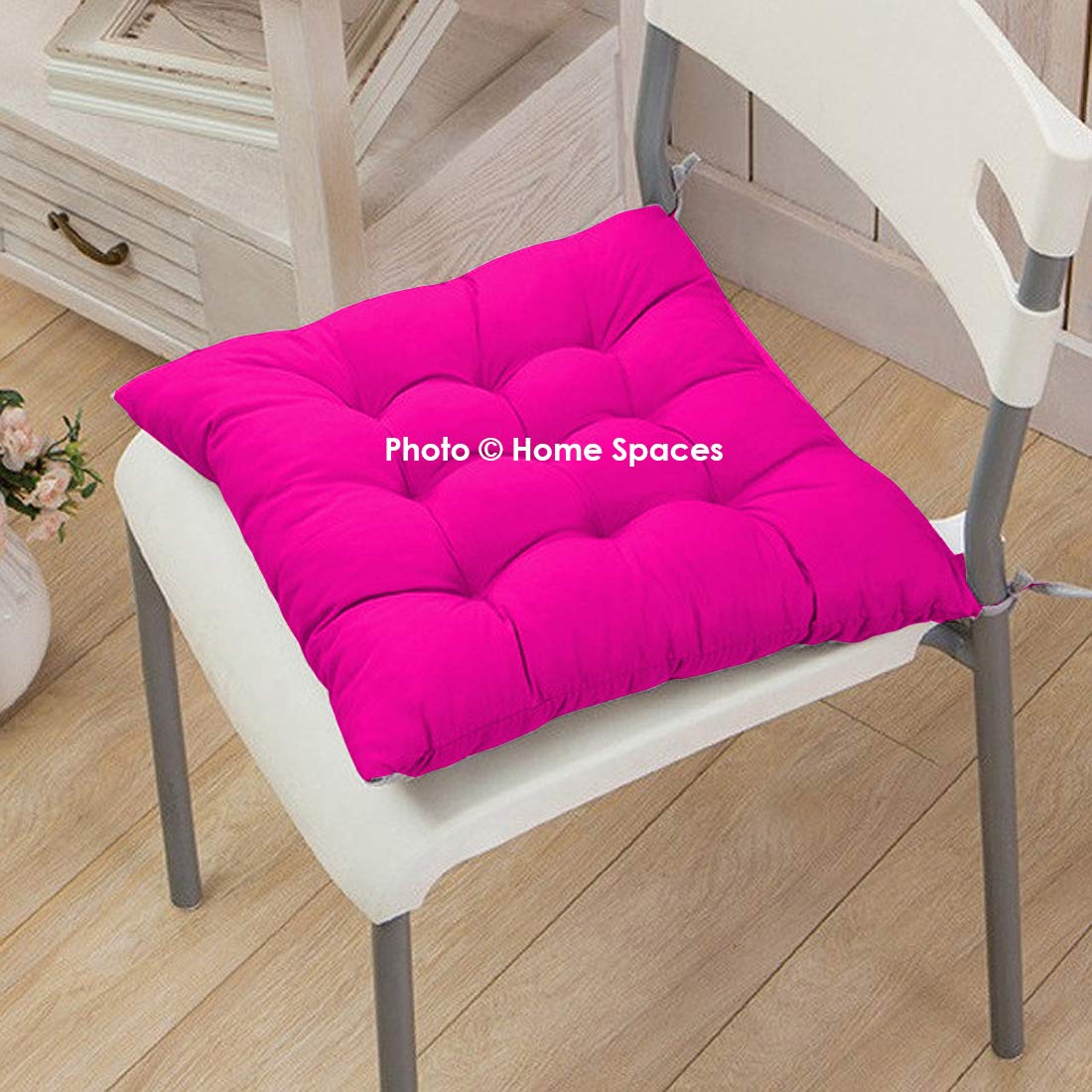 Home Spaces 15 X 15 Inches Chair Pad Chair Cushion For Indoor