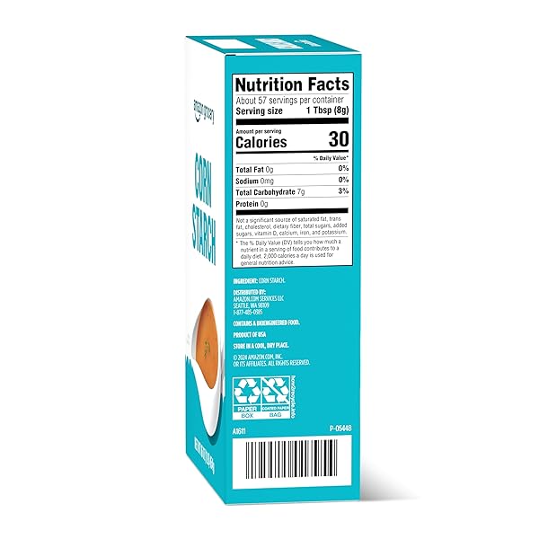 AMAZON GROCERY, CORN STARCH,16 OZ (PREVIOUSLY AMAZON FRESH, PACKAGING MAY VARY)