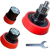 Noyfemr Buffing Polishing Kit for Milwaukee M12 Polisher/Sander,Includes M9 to 5/8-11 Adapter &1“, 2”, 3" Backing Pad, Not Including Sponge and Wool Buffing Pads (5pcs)