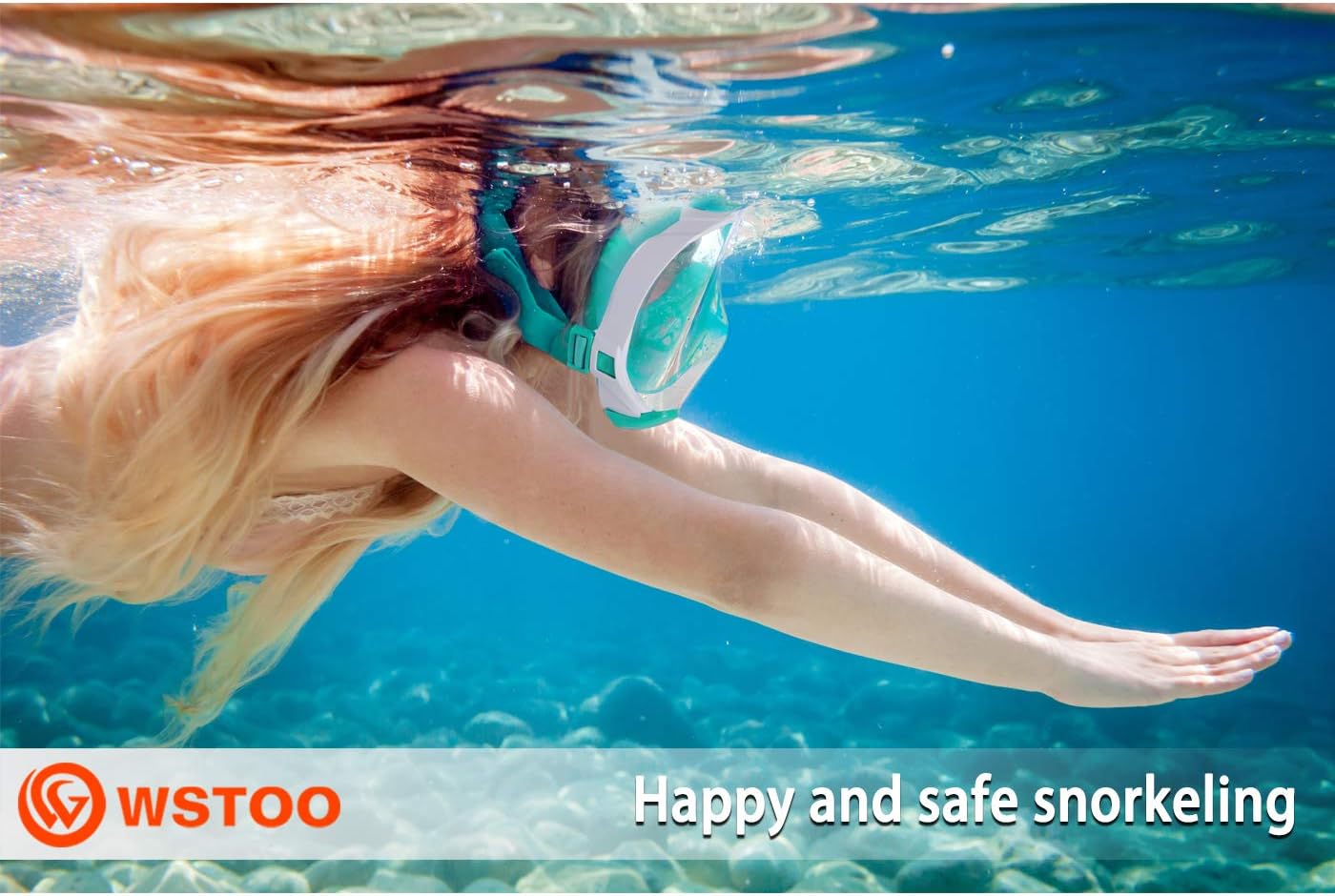 WSTOO Snorkel Mask with Latest Dry Top Breathing System, Fold 180 Degree Panoramic View Full Face Snorkel Mask Anti-Fog Anti-Leak with Camera Mount, Snorkeling Gear for Adults : Sports & Outdoors