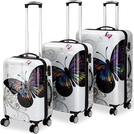 butterfly suitcase set