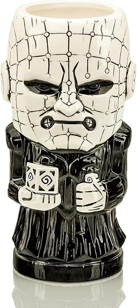 Amazon Geeki Tikis ヘルレイザー ピンヘッドマグ 公式 ヘレイザー コレクティブル ティキスタイル ホラー セラミックカップ 容量26オンス Beeline Creative 食器 グラス カトラリー