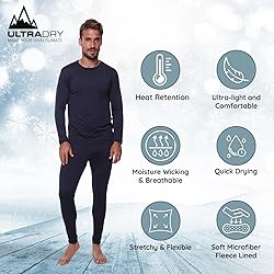 Men's Thermal Set, Lightweight Ultra Soft Fleece