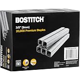 Bostitch B8 Staples 3/8 Inch Length - Pack of 20,000 Powercrown Staples