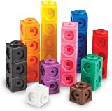 Learning Resources MathLink Cubes 100 Pieces Ages 5+ Counting Blocks Addition view 1