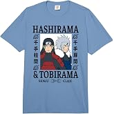 Naruto Shippuden Hashirama &amp; Tobirama Senju Clan Anime Comfort Colors Adult Heavyweight T-Shirt