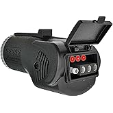 Reese Towpower 78116 7-Way Blade to 4-Way Flat Adapter with LED Circuit Tester, Regular