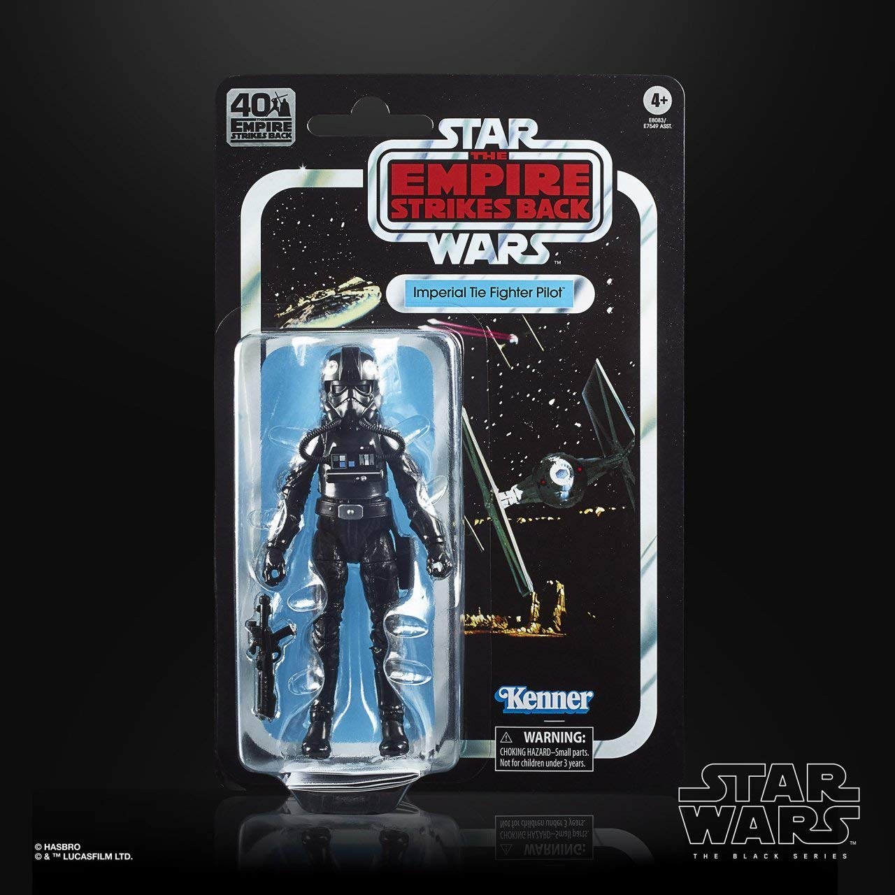Star Wars The Black Series Imperial TIE Fighter Pilot 6-Inch Scale The Empire Strikes Back 40th Anniversary Collectible Figure