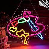Art neon sign Paint neon sign Paint Palette Neon Sign for wall decor Studio Room Painting Room Classroom Art Studio Decor Gift for Painter