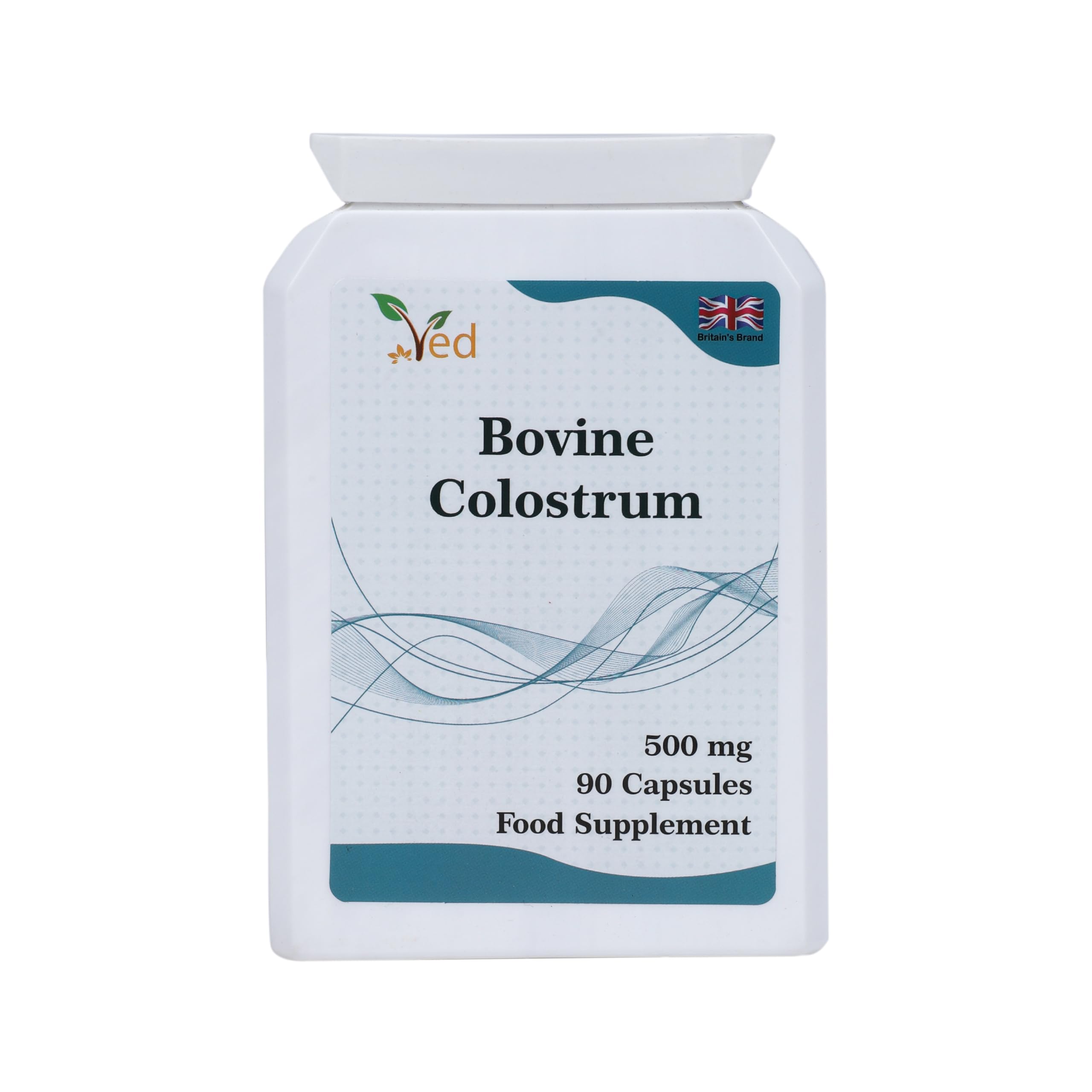 Bovine Colostrum Supplement | Support Immune System and Muscle Growth | 500 Mg X90 Capsules.