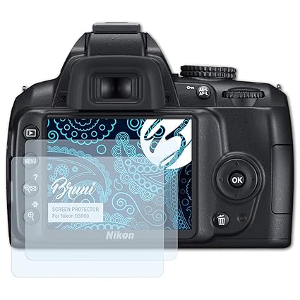 Bruni Película Protectora para Nikon D3000 Protector Película ...