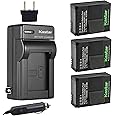 Kastar GOPRO3 Battery (3-Pack) and Charger Kit for GoPro HD HERO3, HERO3+, AHDBT-302 Work with GoPro AHDBT-201, AHDBT-301, AHDBT-302