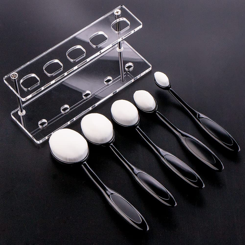 UNIMEIX 5 Pack Blending Brush for Card Making Crafting Ink Blender Brushes Set Tool Crafter Paper Background Brush Drawing Scrapbooking & Stamping Supplies (Black)