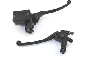 WORLDPAC (Full Black) Kawasaki ATV Bayou Lakota Brute Force Prairie KFX KLT KVF Front Brake Master Cylinder with Clutch Perch