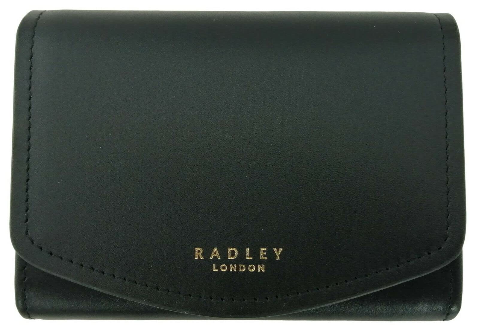 RADLEY Purse Small Flapover Smooth Leather Matinee Hepburn (Black)
