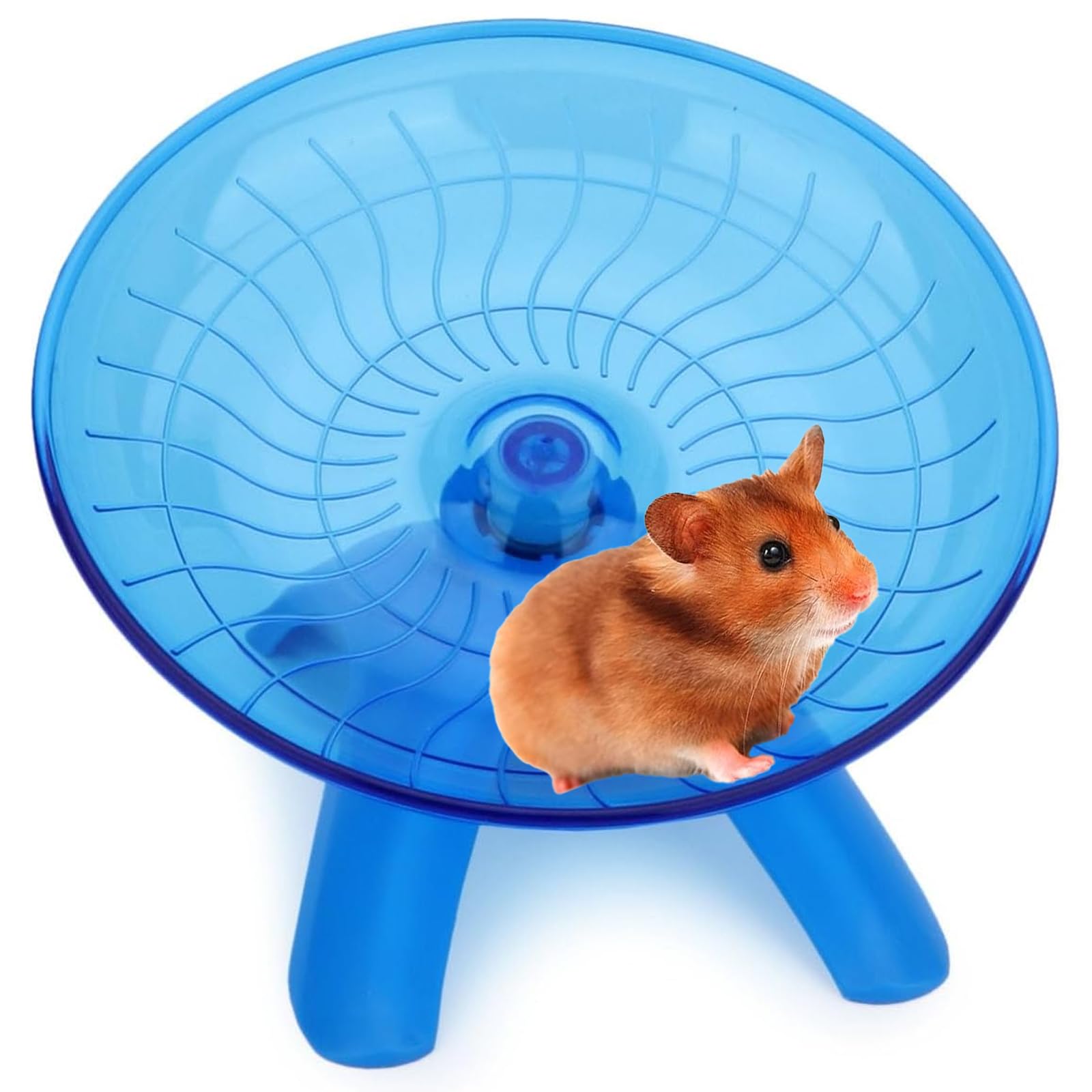 Silent Hamster Running Wheel, Flying Saucer for Gerbils, Mice & Other Small Pets