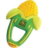 John Deere The First Years Massaging Corn Teether | John Deere Baby Teething Toy, Newborn Toys, Teething Relief, Gentle Vibrations, Ages 6 Months And Up, Officially Licensed