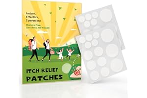 Istpch Bite Itch Relief Patches for Kids, Reduces Itch & Swell, Natural Itch Relief Stickers, Anti Itch After Sting Patches, Bite Suction Alternative, Summer Travel Camping Essential