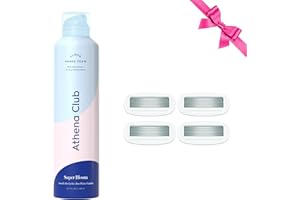 Athena Club Women's Extra Gentle Cloud Shave Foam + 4 Razor Blade Refills, Shaving Gel, Petal Bloom Scent
