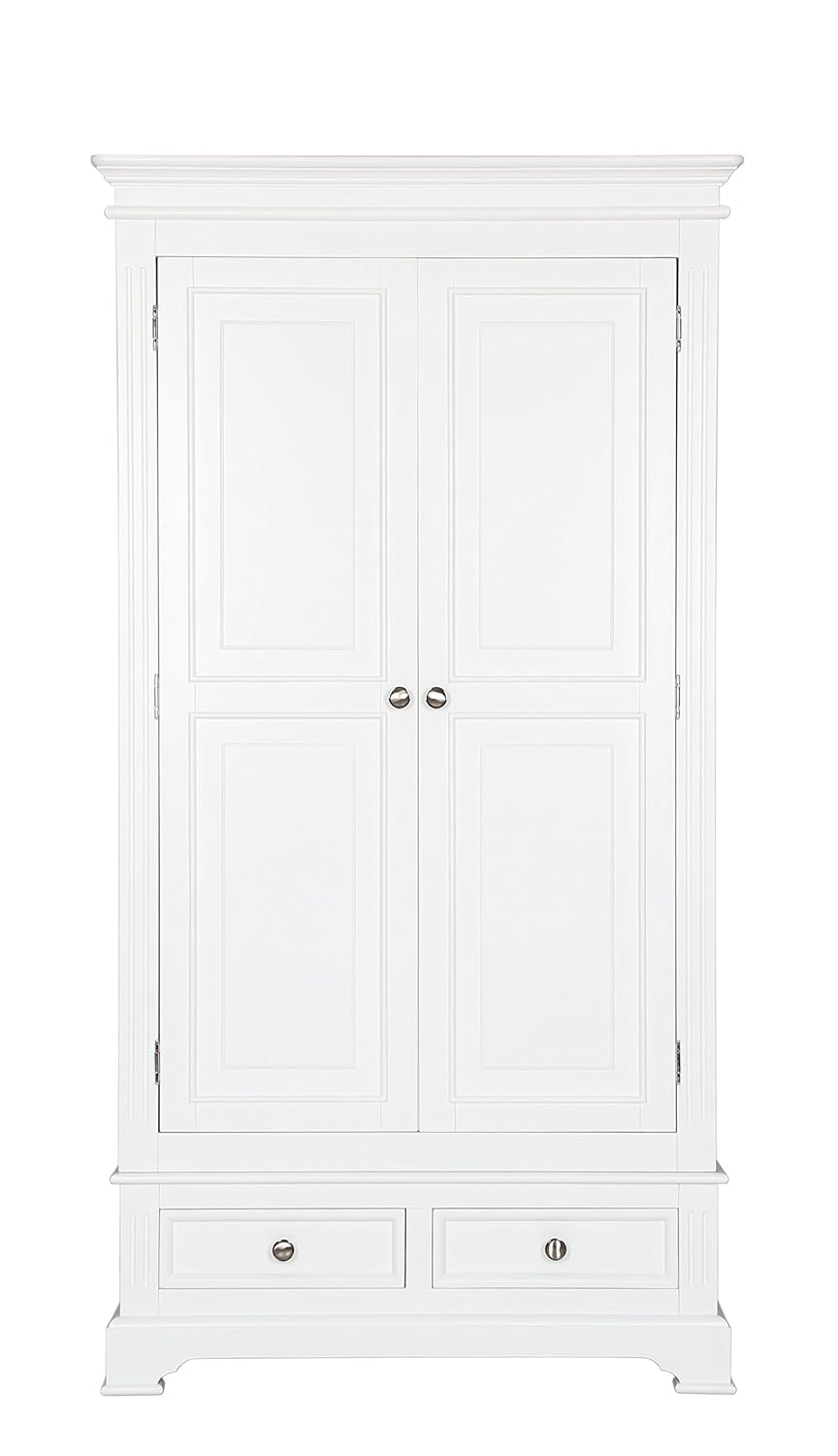 Southern Home Furnishings Bramble White Gents Double Wardrobe