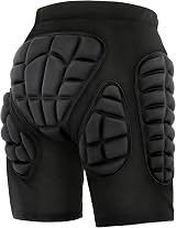 TOMSHOO Snowboard Protection Shorts Padded Protective Ski Black M
