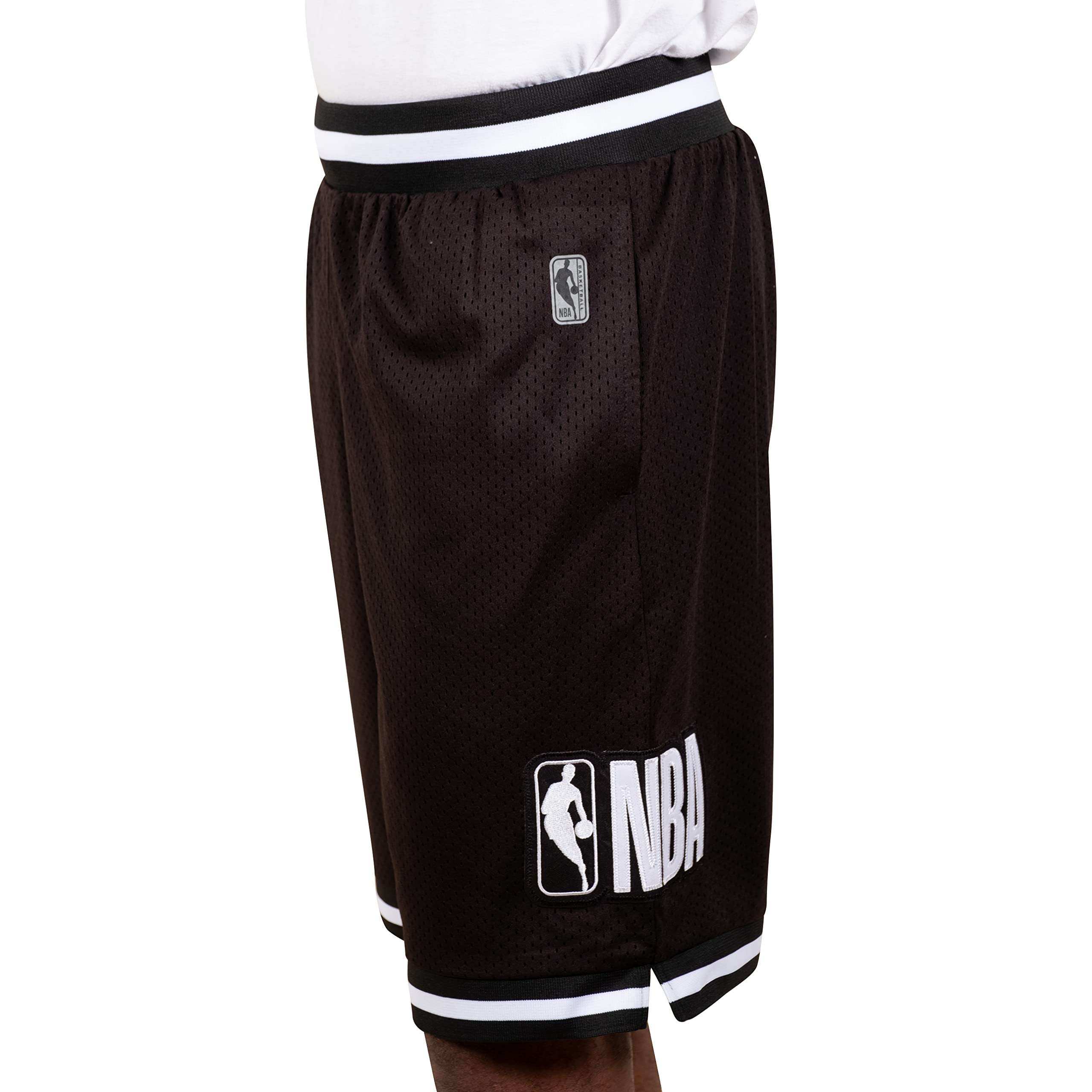 Ultra Game Men's Mash Chrome shorts, Black, XL UK