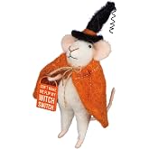 Primitives by Kathy Halloween Collectible Critter - Witch Switch Mouse